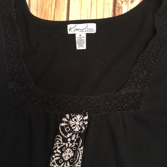 Kim Roger’s “Woman” Collection dressy blouse 1X - Picture 4 of 8